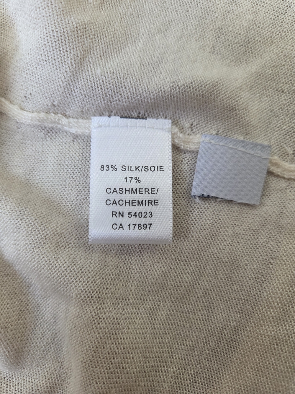 Banana Republic Women's Cream Silk Cashmere  Tie-Front Shrug Cardigan Size M - Picture 6 of 8